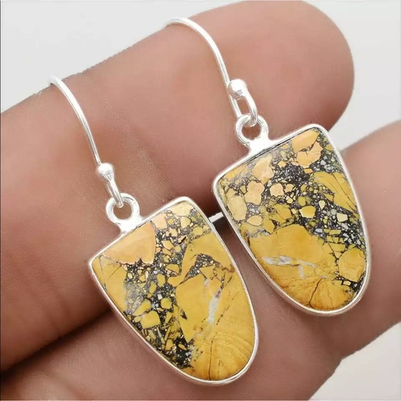Jewelry - Maligano Jasper Sterling silver earrings
